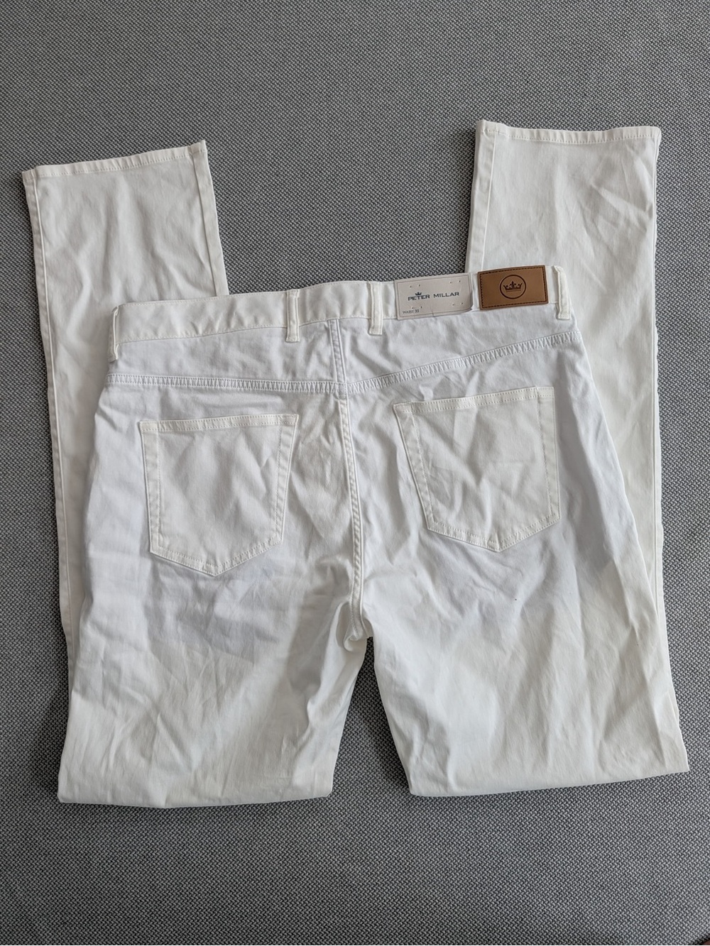 Peter Millar Slim Straight White Men’s Jeans 35